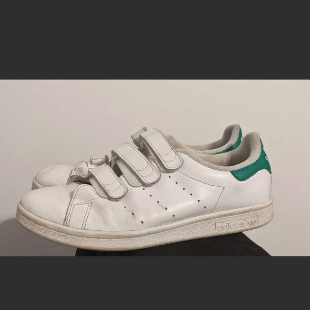 Adidas Stan Smith "Hook & Loop" skate shoes Mens size 9